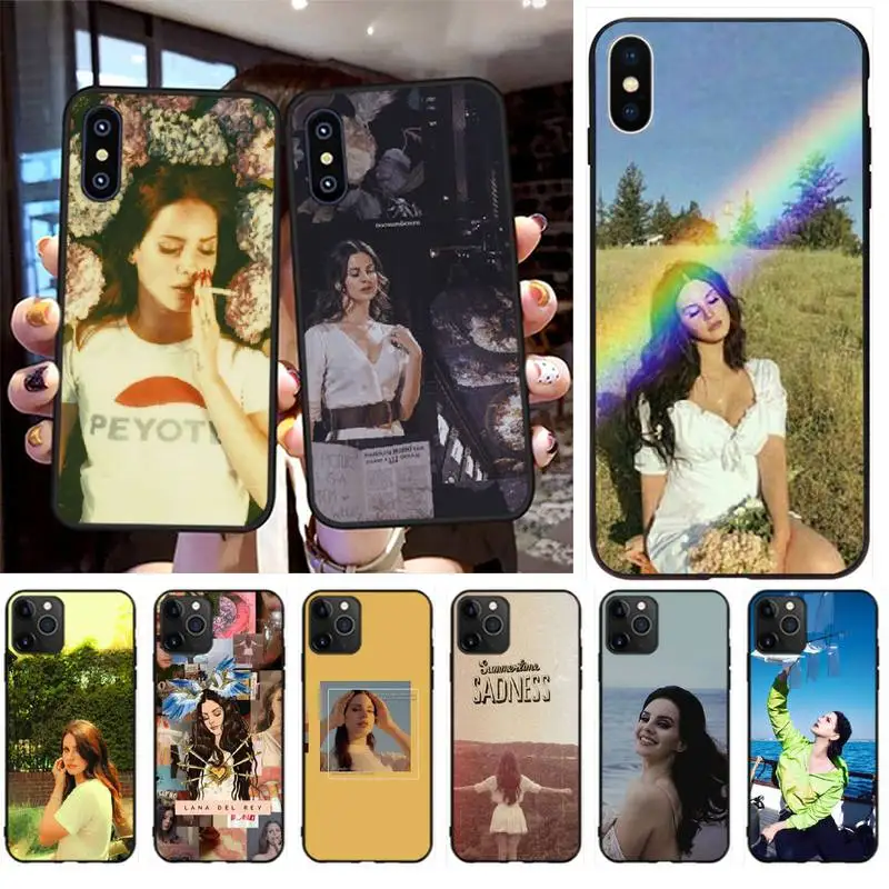 Мягкий чехол для телефона PENGHUWAN Lana Del Rey из черного ТПУ iPhone 11 pro XS MAX 8 7 6 6S Plus X 5S SE