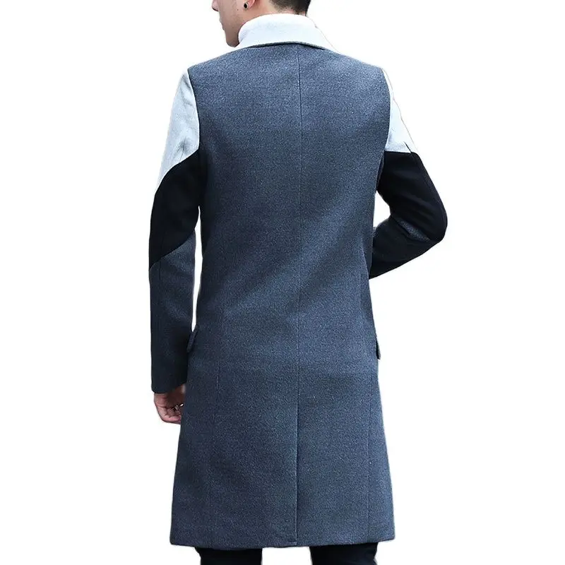 Winter Long Coat Men Business Casual Long Jacket Large Size S-5xl Men Trench Overcoat Fashion Slim Windbreaker