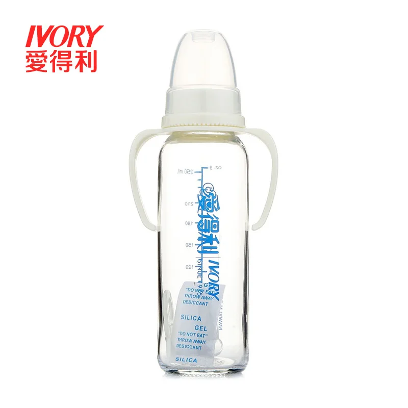 

Love Profit Standard Caliber Glass Feeding Bottles with Handle Feeding Bottle Standard Mouth Glass Feeding Bottles 120/250ml A86