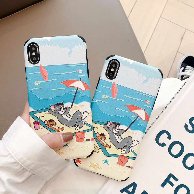 

Cartoon Case for Huawei P20 P30 Lite Pro Mate 20 Pro Honor 8X 10 20 Pro P10 Plus Nova 4 5 Pro 3 3i Cute Tom Jerry Silicone Cover