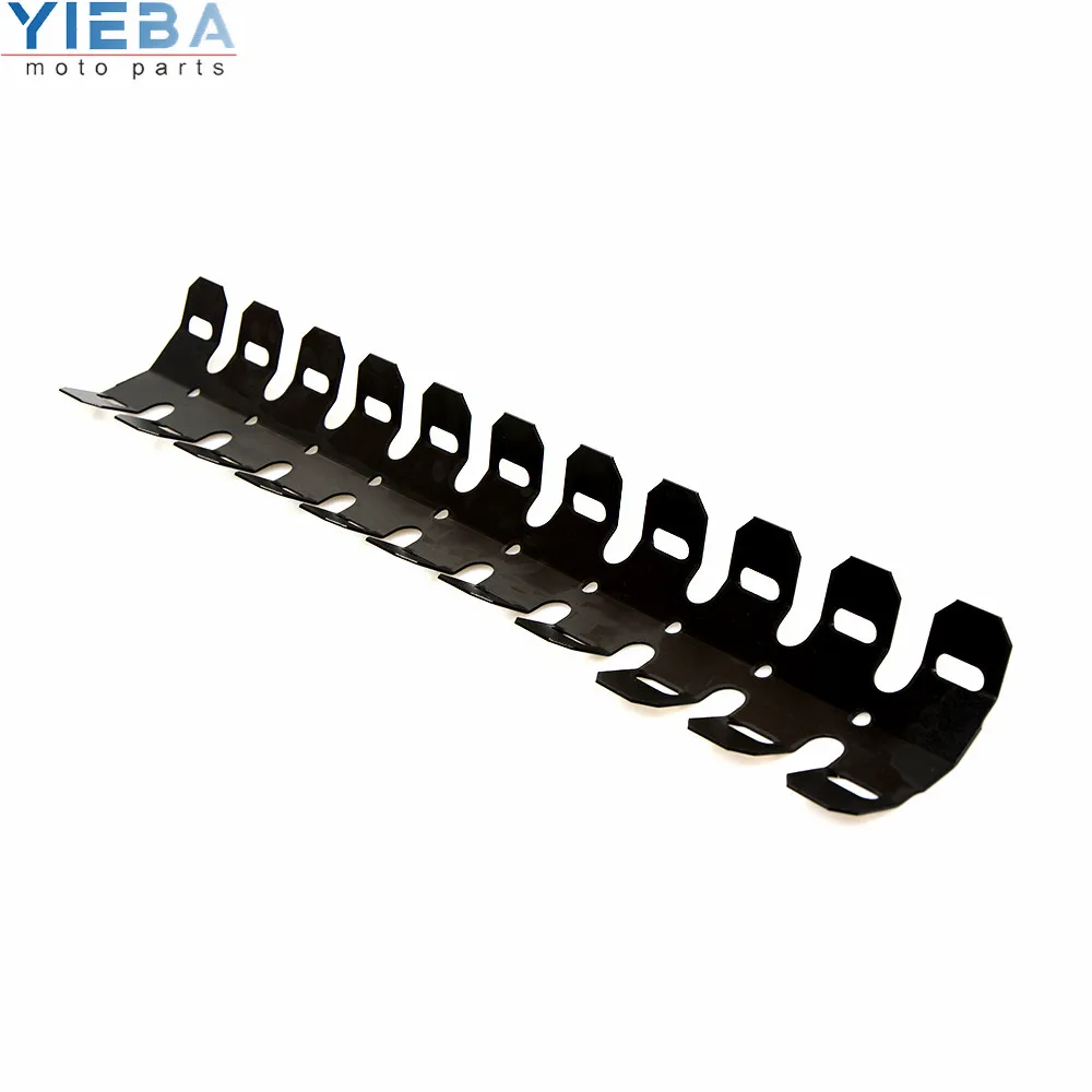 black 490 MM Мотоцикл Алюминиевый выхлопной Щит Защитная крышка тепловой защиты для Suzuki GSX-S1000 ABS GSX1250FA KAWASAKI - Цвет: black 490 MM