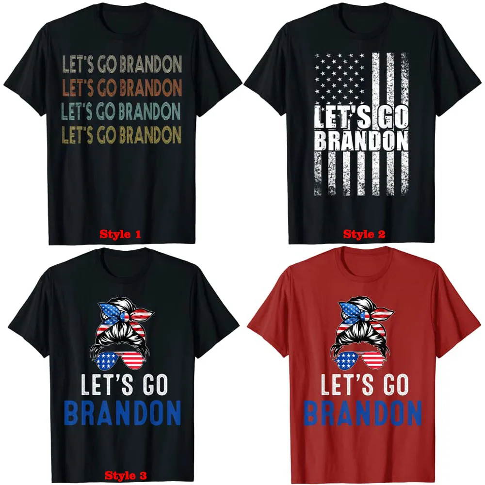 Let'S Go Brandon Disordinati Bun America Us Flag T-Shirt Anti Liberal Vintage Tee Shirt