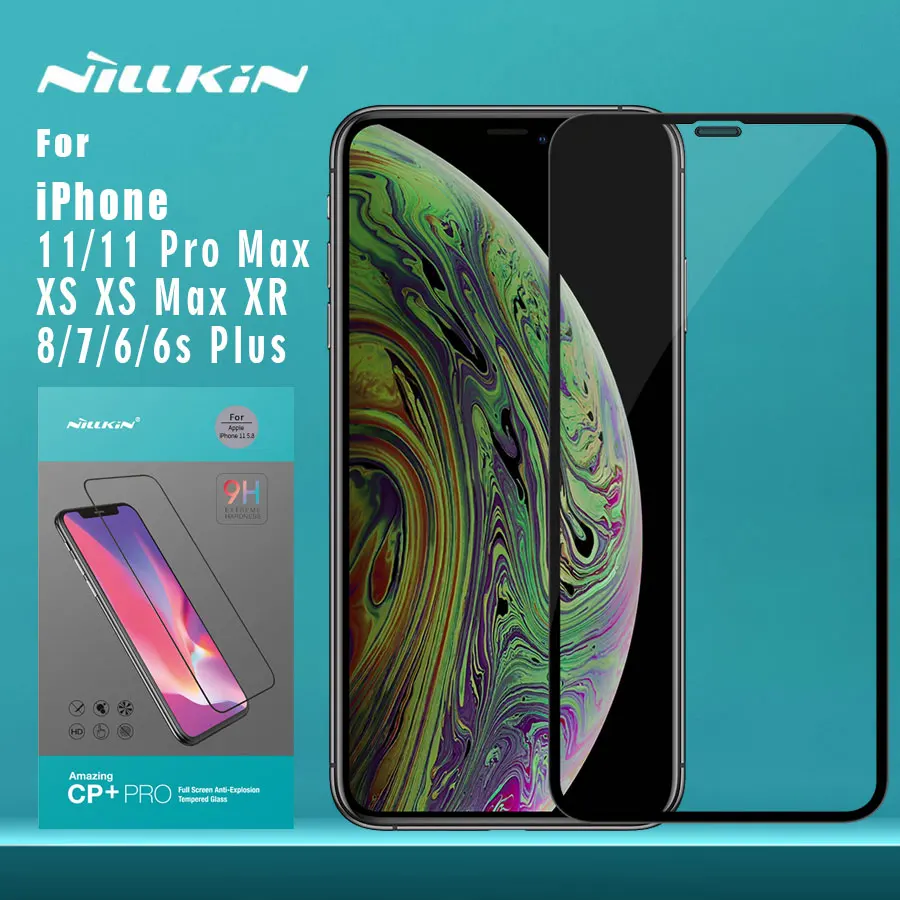 Для iPhone 11 Pro Max glass Nillkin CP + PRO Анти взрыв полное покрытие 3D закаленное стекло для