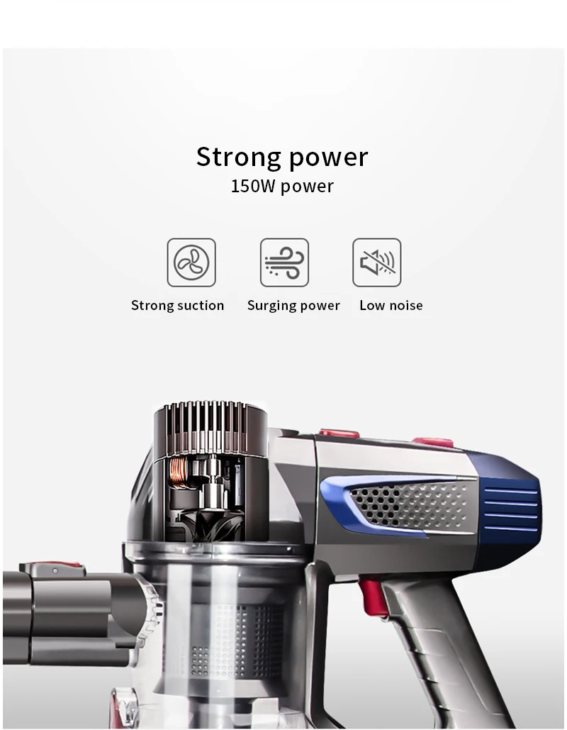 Wireless Vacuum Cleaner Home Vacuum Handheld Vacuum Cleaner Powerful High-Power Smart Wireless Vacuum Cordless Aspirator