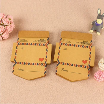 

Retro Vintage Kraft Paper Envelopes Kawaii Cartoon Mini Envelope Cute Stationery Post Letter Shipping Envelopes with Bubble