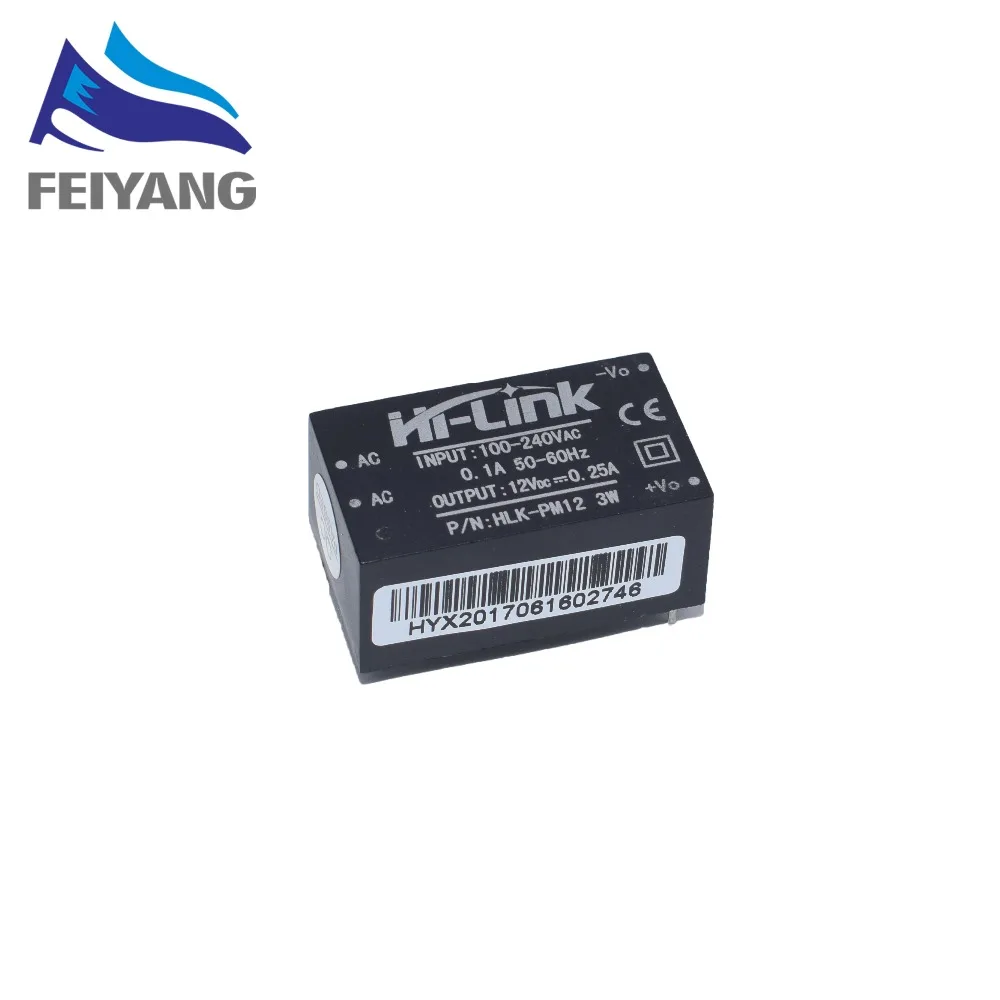 1 pçs samiore robô HLK-PM12 AC-DC 220 v para 12 v buck step down módulo de alimentação conversor interruptor doméstico inteligente