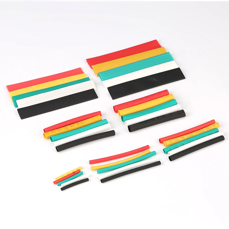 140PCS High quality Assorted Polyolefin Heat Shrink Tubing Tube Cable Sleeves Wrap Wire Set 7 Size Multicolor