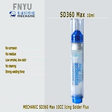 Паяльная паста MECHANIC SD360 Max 10 мл, усовершенствованный масляный флюс для сварки, паяльная ремонтная паста 10 куб. См