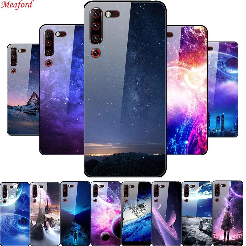 

6.39" For Lenovo Z6 Pro Case Z6Pro Tempered Glass Hard Back Cover Case For Lenovo Z6 Pro Case Soft TPU Bumper Silicone Frame