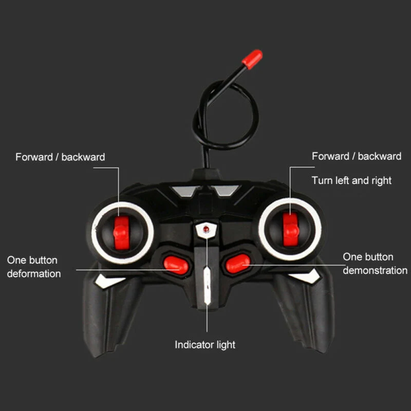 1:18 24CM RC Car 2 in 1Transformation Robots Cars Sports Driving Vehicle One-key Deformation Remote Control Car Toy for Boys F04 1:18 24CM RC Car 2 in 1Transformation Robots Cars Sports Driving Vehicle One-key Deformation Remote Control Car Toy for Boys F04