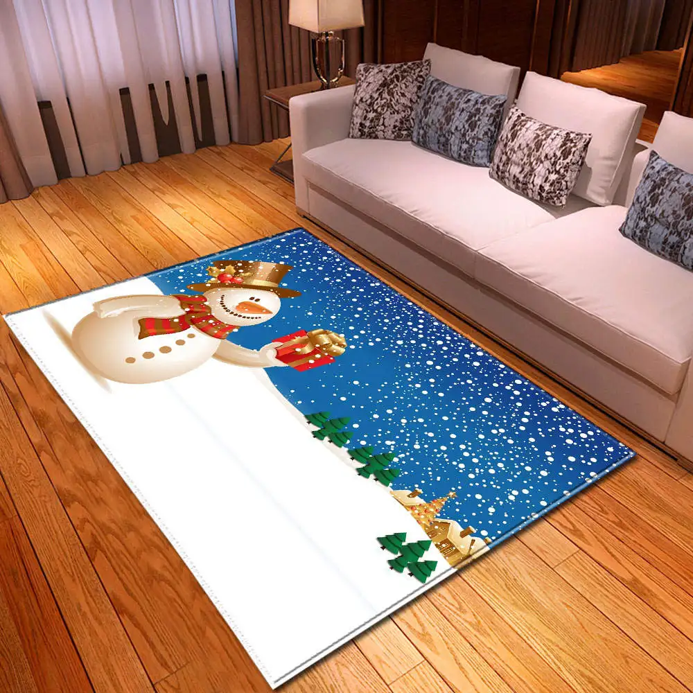 No-2 Happy Xmas Tree коврик фланелевый нескользящий коврик для столовой коврик для домашнего декора коврик для спальни рождественские ковры для гостиной - Цвет: No-2
