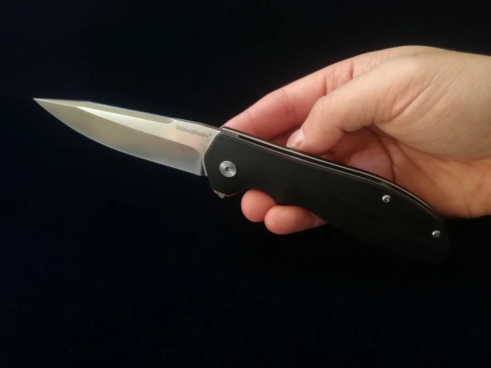 Jonnyjamic дизайн Военная Новая модель 5 Fdoling нож Черный G10 Ручка D2 стальное лезвие боевой выживания кемпинг ручные инструменты нож s