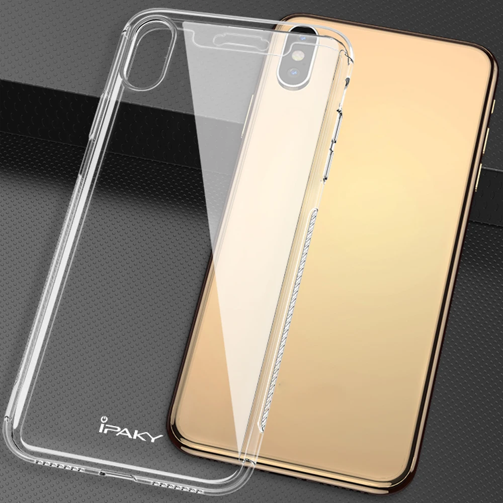 IPAKY Clear 360 градусов полная защитная Броня чехол из закаленного стекла для Iphone X XS Max XR X прозрачный чехол-накладка со стеклом