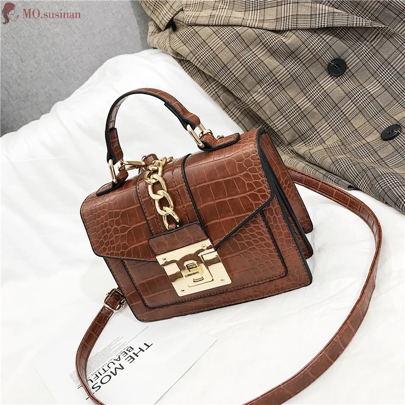 Women Bag Female Leather Handbags Small Messenger Bag Chain Flip Tote Crossbody Bags for Women Vintage Shoulder Bag Bolsos