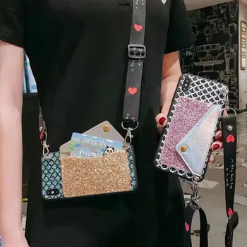 

Free Tracking High Quality Bling Glitter stand cover For Xiaomi RedMi Note 7 Note 8 Note 8 pro phone case