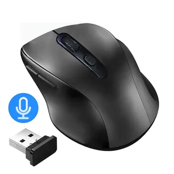 

Wireless Mouse Voice PC Gamer 2.4GHz Ai Mice Typing/Searching/Command and Translation Up to 28 Languages Portable Charging Mouse