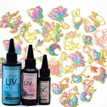 

UV Resin Ultraviolet Curing Epoxy Resin Hard Crystal Clear Solar Cure Sunlight Activated DIY Resin Mold Jewelry Making