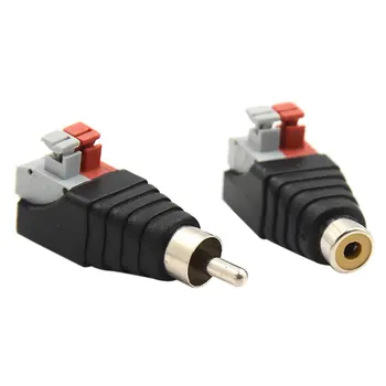 

RCA Connector Adapter Jack Plug for Multimedia Male RCA Connector Adapter Speaker Wire Cable to Audio Male VGA Connector ACEHE