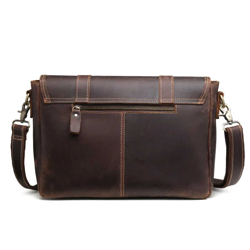 MAHEU дизайн кожаная сумочка для ноутбука для 14 дюймов верхний слой из натуральной кожи деловая сумка через плечо портфель сумка