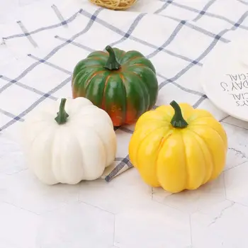 

Realistic Fake Artificial Small Pumpkins For Halloween Fall Harvest Thanksgiving Party Decor DIY Craft Q9QF