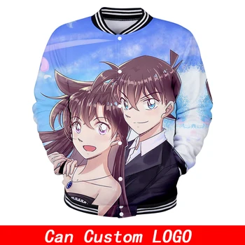 

Detective Conan print Popular Anime Man Coats Advanced Tech Sweatshirt Cosplay Costumes new Hipster Casual Man Jacket Bomber