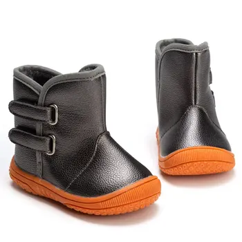 

Kids Toddler Snow Boots Winter Warm Ankle Outdoor Fur Lined Shoes for Boys Girls