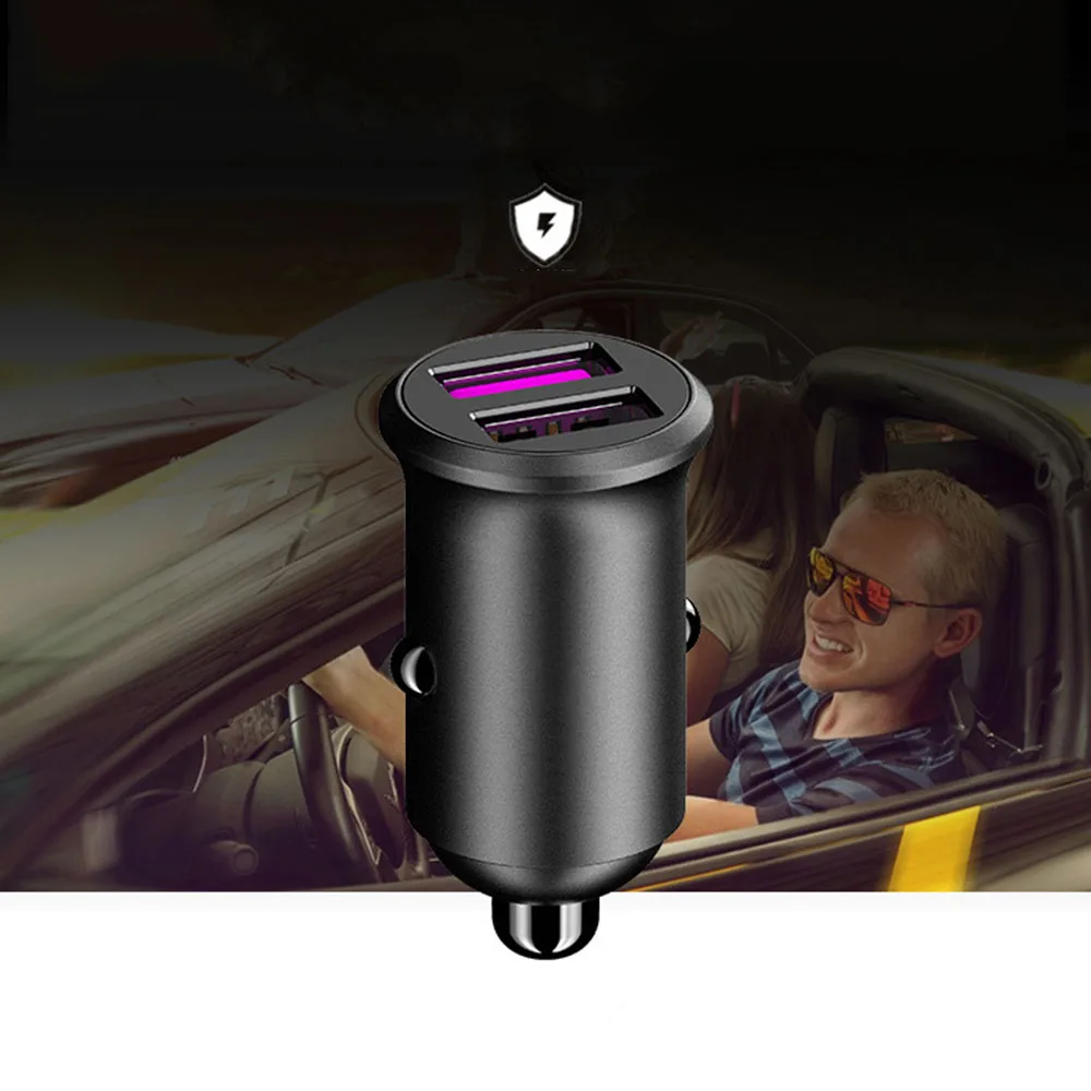 1 шт. 12-24 В Автомобильное автомобильное зарядное устройство двойной USB 3,0 порт прикуривателя внутренние части