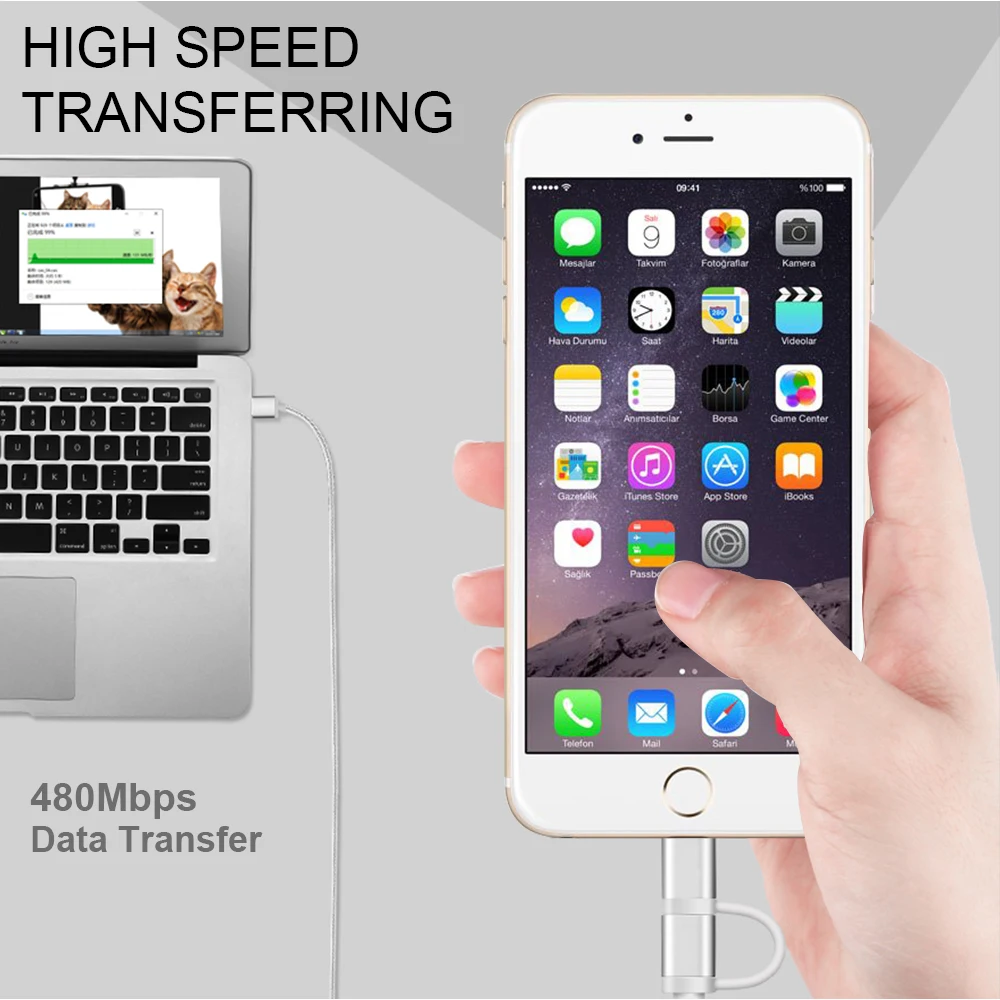 Swalle 2 in 1 knit usb cable micro usb c cable fast charger 2A usb data cable for iPhone andriod mobile phone cable Swalle 2 in 1 knit usb cable micro usb c cable fast charger 2A usb data cable for iPhone andriod mobile phone cable