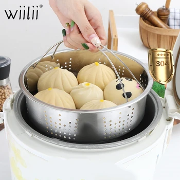 

1Pcs Metal Steamer Basket Instant Pot Custom Fit for 5/6 QT or 8 QT Insta Pot Pressure Cooker for Steam Egg Meat Veggie