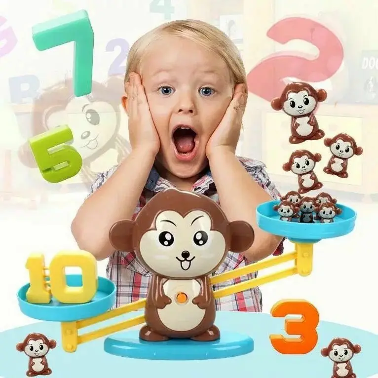 

Funny Cartoon Animal Balance Scale Math Game Learning Kids Educational Toy Candy Gift for Kids Boy