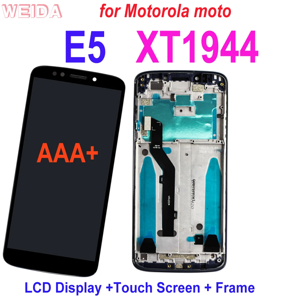 Супер AMOLED LCD для Motorola moto E5 XT1944 ЖК-дисплей сенсорный экран дигитайзер сборка с