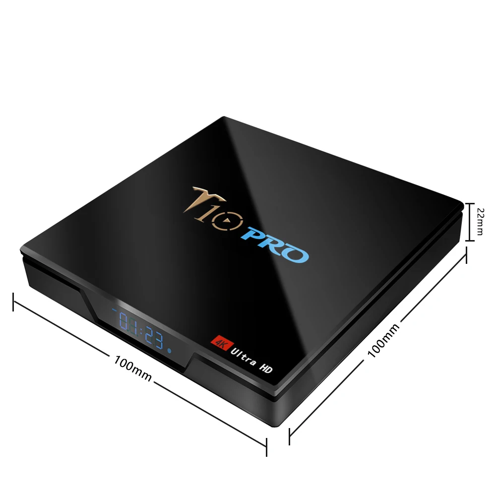 T10 PRO Android ТВ приставка Amlogic S905X2 четырехъядерный DDR4 4 ГБ ОЗУ 64 Гб ПЗУ 2,4G 5G WiFi Bluetooth 4,1 ТВ приставка 4K HD Смарт медиаплеер