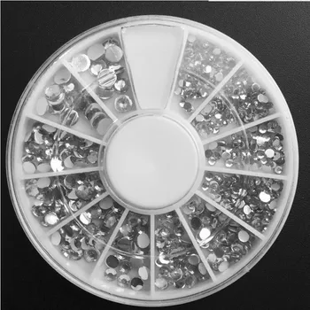 

100PCS 3D Nail Art Decorations Acrylic Diamond Shapes Rhinestones To Nails Art Accessories