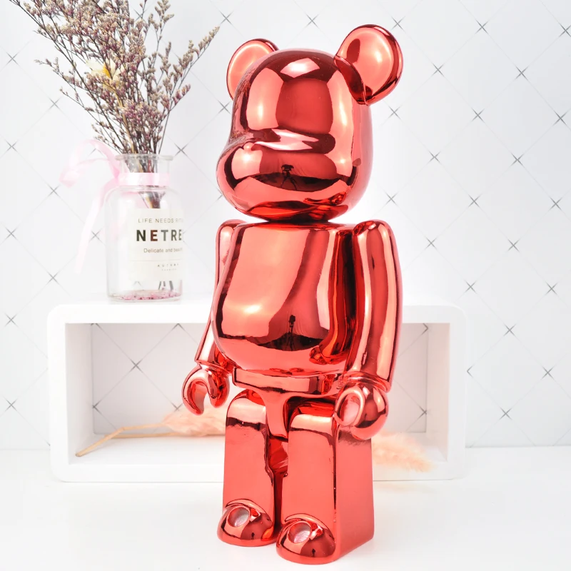 Высокое качество 38 см медведи кирпич DIY модная игрушка для коллекционеров Medicom игрушка медведь Popobe кирпич художественная работа