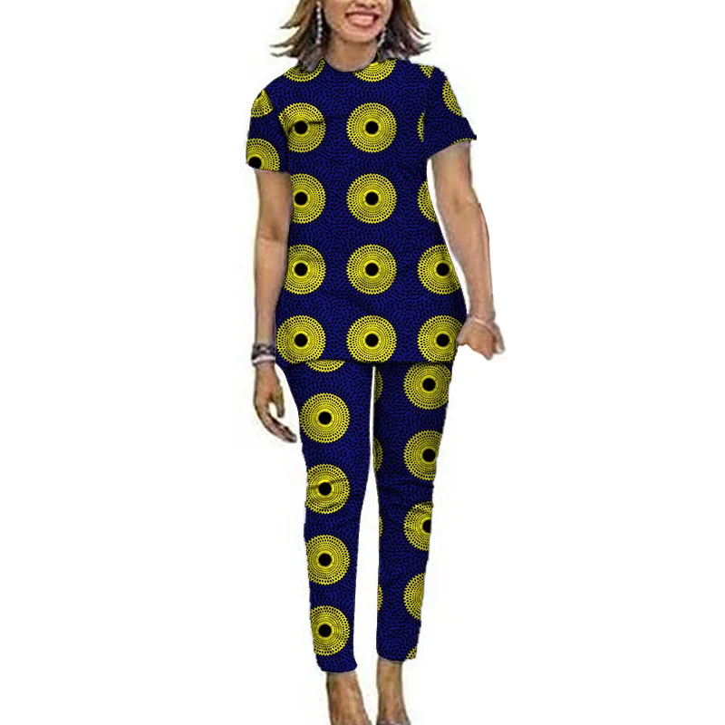 Trendy Women Tops Match Long Pants Sets Ankara Styles Ladies Dashiki Print Outfits African Occasion Wedding Clothes Set Ladies Pants Setset Fashion Aliexpress