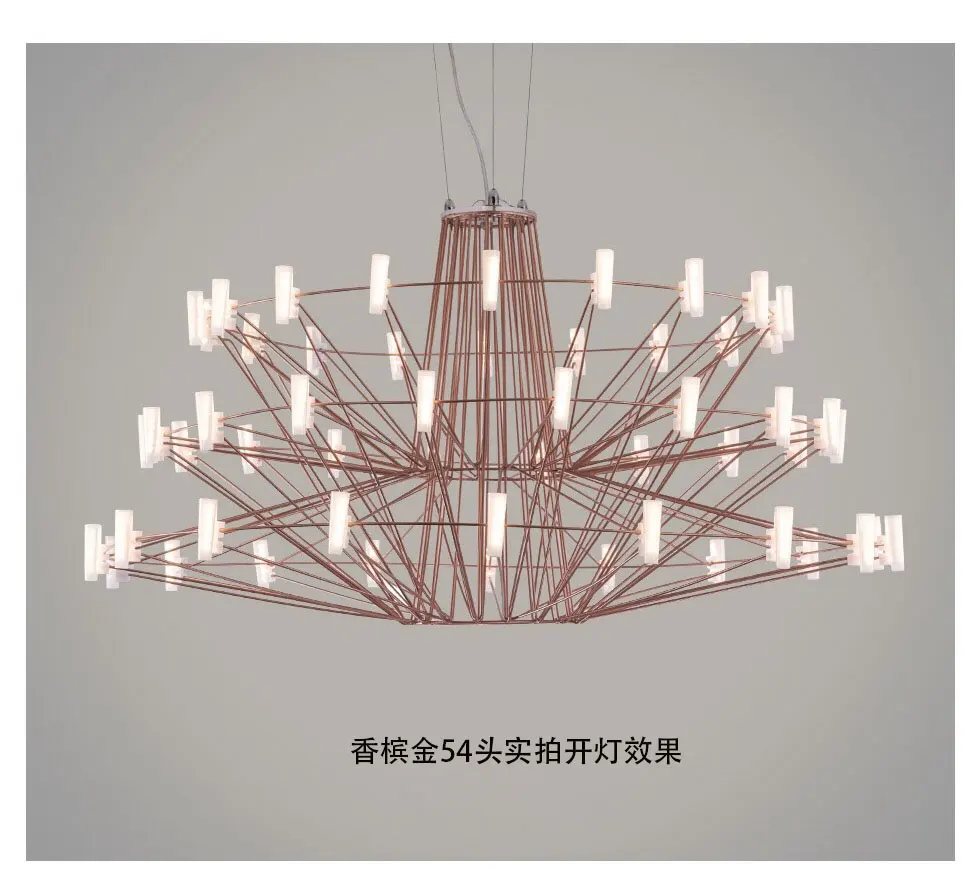 Скандинавский дизайн Led Chandelie трехэтажная люстра с башней используется для гостиной, столовой, отеля, лобби, Современное креативное освещение