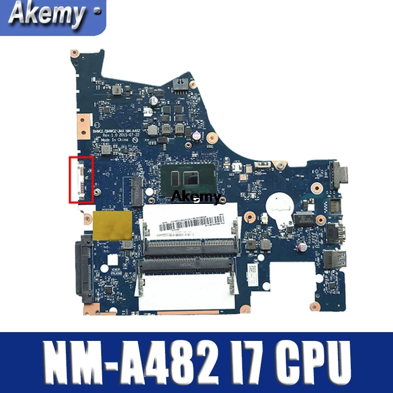 

For Lenovo IdeaPad 300-15 300-15ISK Laptop Motherboard BMWQ1 BMWQ2 NM-A482 MAIN BOARD 14 inch I7-6500U CPU
