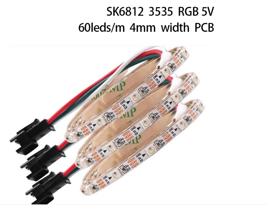 Модифицируемая Пиксельная Светодиодная лента DC5V SK6812MINI 3535 и 5050 RGB 60