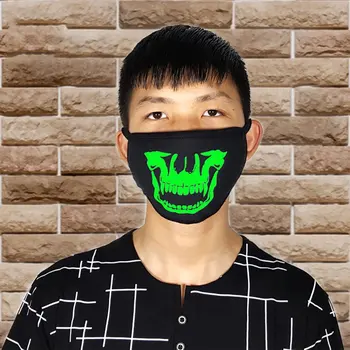 

Woman Men Glow Dark Scarey Masks Half Face Masquerade Cosplay Costume Mask DIY Party Decorations Halloween