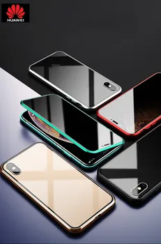 

Huawei Mate 20 anti-peep double-sided glass mobile phone shell all-inclusive metal frame magnetic phone case