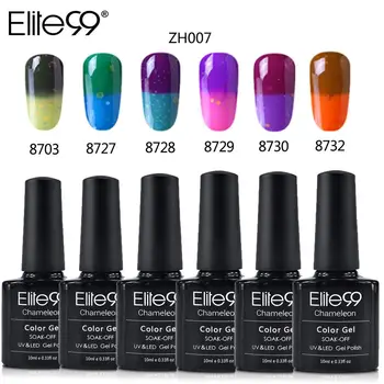 

Elite99 6pieces/lot Temperature Changing Color Gel Nail Polish Set For Manicure UV Gel Polish Nail Art Design Enamel Lacquer