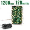 Cable verde 1000 LED cadena de luces 100m luces navideñas impermeable al aire libre árbol Garland vacaciones de Navidad Decorration ► Foto 1/6