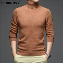 

COODRONY High Quality 100% Pure Merino Wool Pullover Winter Thick Warm Cashmere Turtleneck Sweater Men Clothing Knitwear C3125