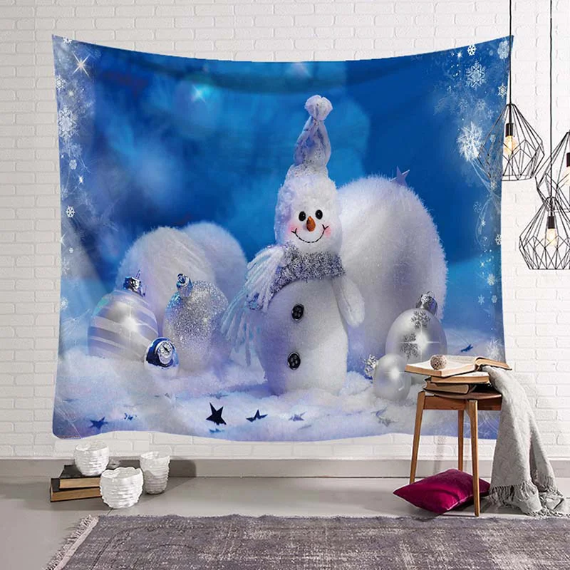 Style 12 Xmas Party Wall Tapestry 3D Christmas Tapestry Wall Hanging Tapestry Art Carpet Blanket Christmas Home Decoration Bedspread Mat - Цвет: Style 12