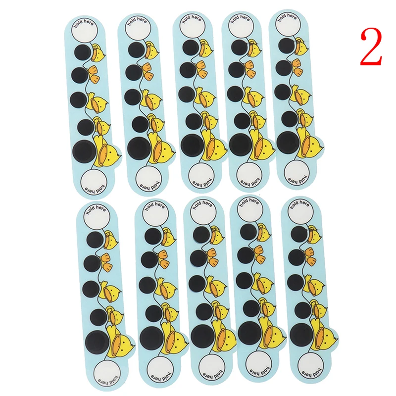 as shown 10 шт. Термометры с мультипликационным принтом на лоб, термометры, наклейки для младенцев, тест на температуру головы, Детская безопасность, уход за детьми - Цвет: as shown