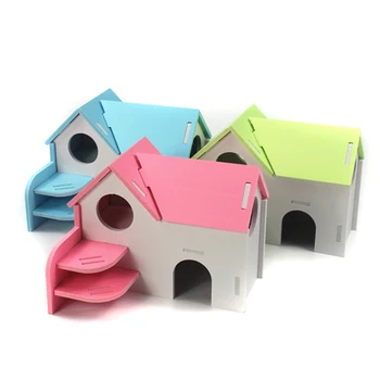 

Hamster House Hideout Pet Hamster Cage Small Animal Hideout Hamster Play Hideout Cage for Hamster Guinea Pig