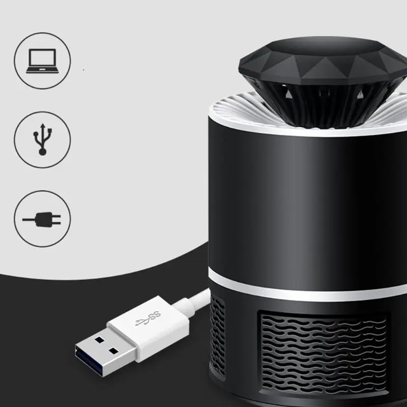 USB электронный ошибка уничтожитель насекомых и комаров москитная ловушка для помещений Ингаляционная лампа комаров Электрический убийца насекомых-комаров D5BD