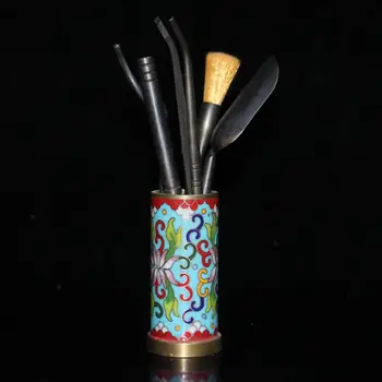 

A set of exquisite retro Cloisonne Tea Spoons