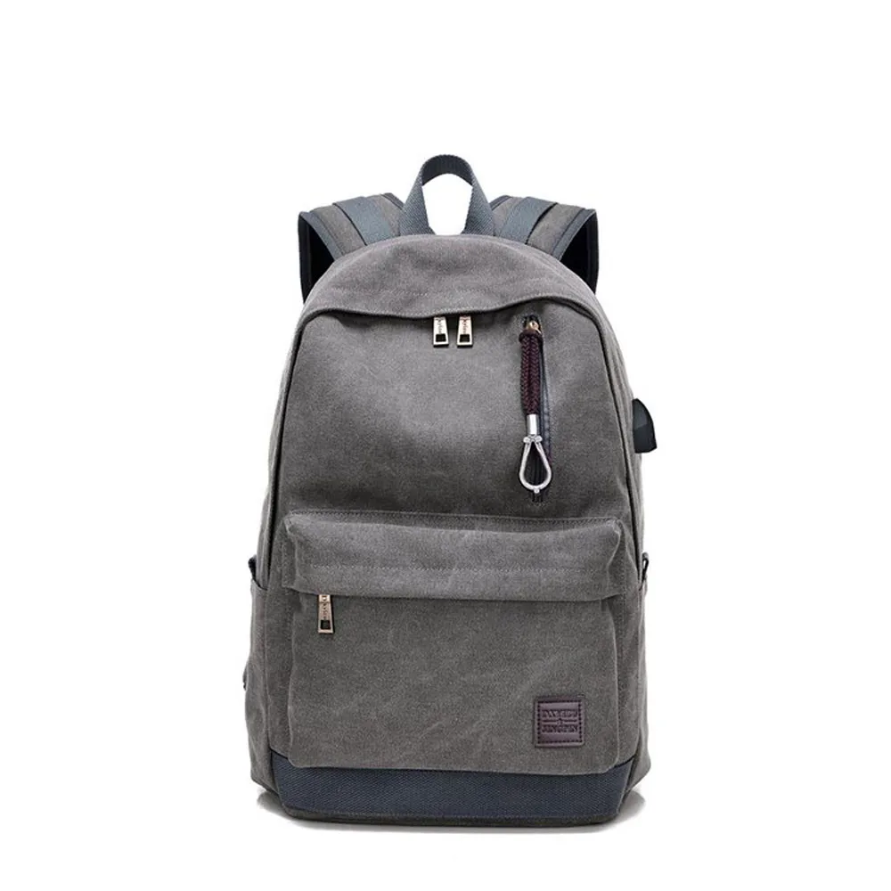 

canvas laptop backpacks men women school bag leisure rucksacks for teenage student travel backpack mochila #T1G