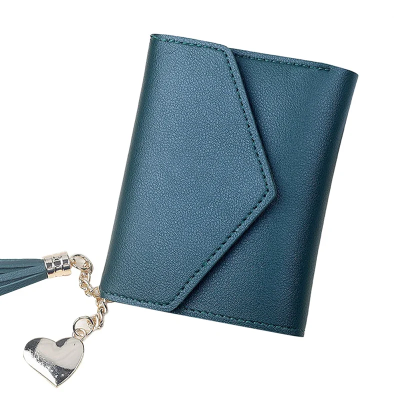 Money Clip Fashion Envelope Wallet Tassel Pendant Lychee Pattern Wallet Lock Multi-card Cross Section Square Card Package.w - Цвет: G